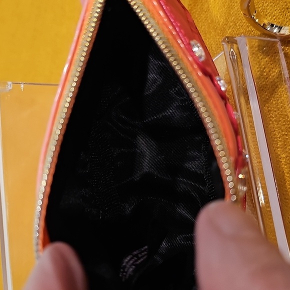 Victoria Secret Pink Grapefruit Leather Keychain/Coin Pouch - Picture 11 of 11